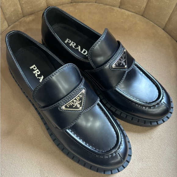 Prada Shoes - Prada Black Women’s Loafers size 5.5